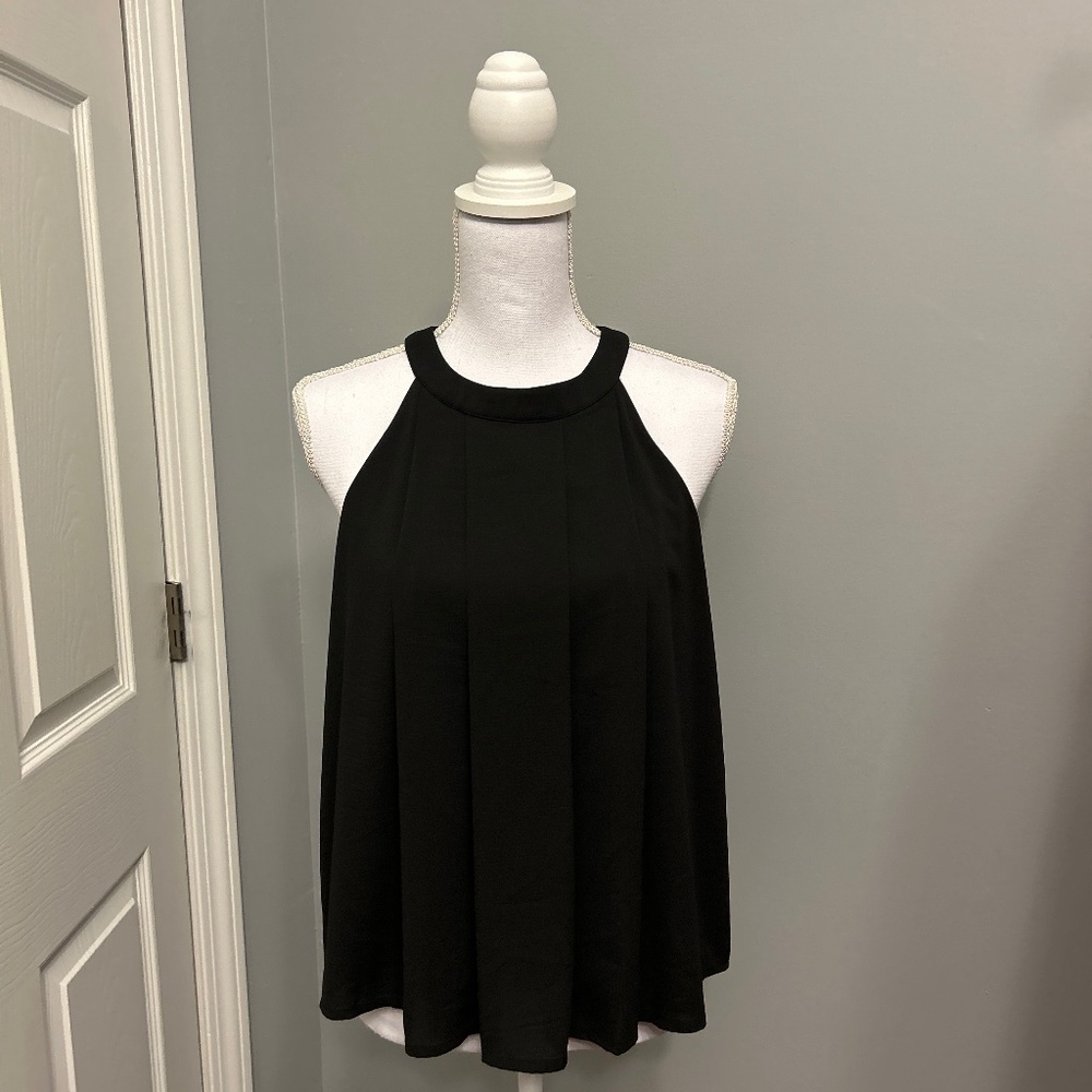 Doe & Rae Black Dressy Tank